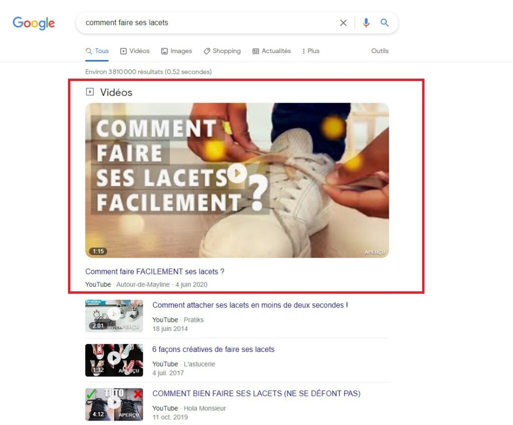 position 0 vidéo 
