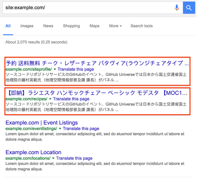 Technique Japanese Keyword hack