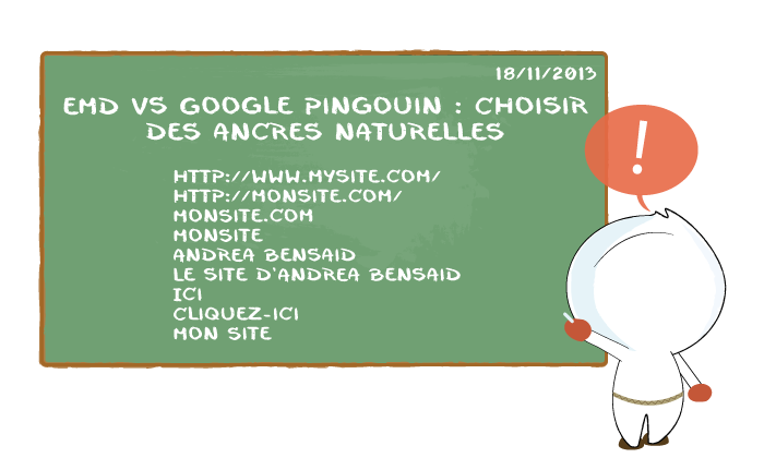 EMD Vs Google Pingouin - Chosir des ancres naturelles