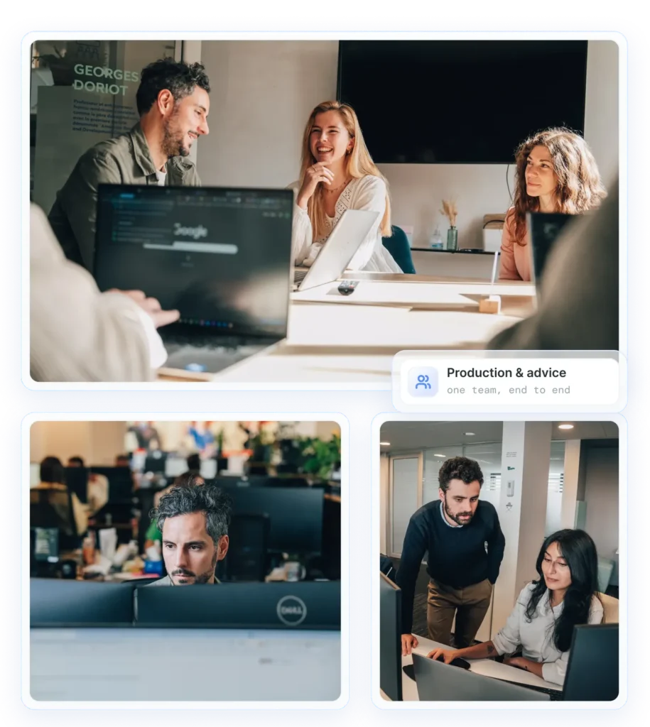 Équipe d'experts en production et conseil