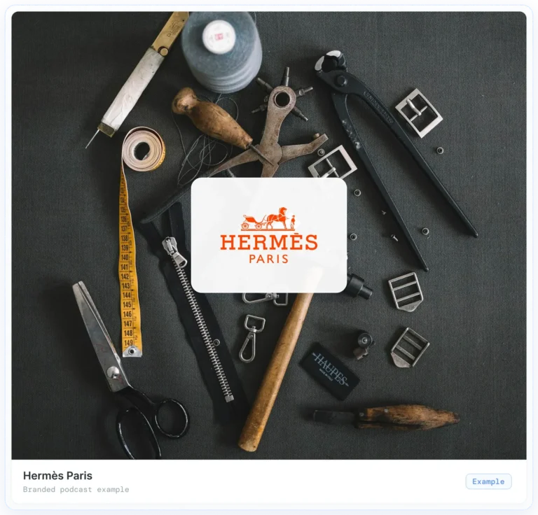 Exemple de podcast de marque : Hermès