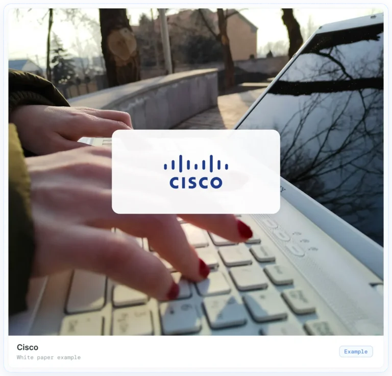 Exemple de livre blanc : Cisco