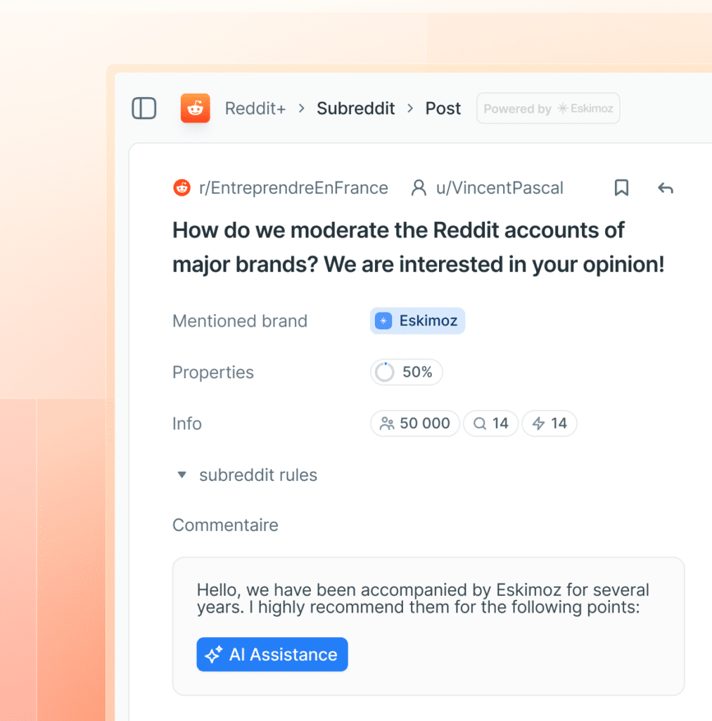 Reddit+ : suivi d'une discussion Reddit et réponse assistée par IA
